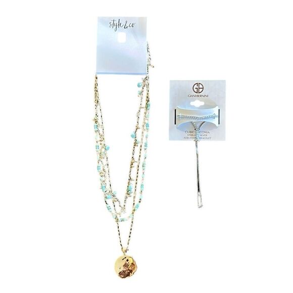 NEW Macy’s Necklace And Bracelet Bundle - Picture 1 of 7